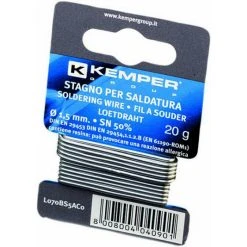 ETAIN EN FIL DIAMETRE 1.5MM - 50% ETAIN 50% PLOMB CARTE--05819KEMPER