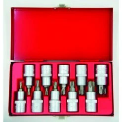 Coffret 10 Embouts Et Douilles Torx. 1/2' T20 à T70 DRAKKAR TOOLS - 10774