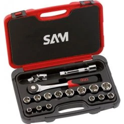 COFFRET 17 OUTILS 1/2' SAM OUTILLAGE - 75S17PA
