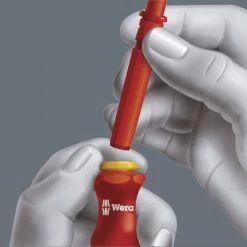 Tournevis Wera Kraftform Kompakt VDE Avec 18 Lames Isolées Interchangeable - 05003471001 -Boutique SAM Outillage W01505003471001 06